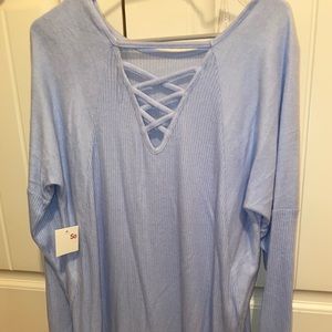 SO comfy criss cross top